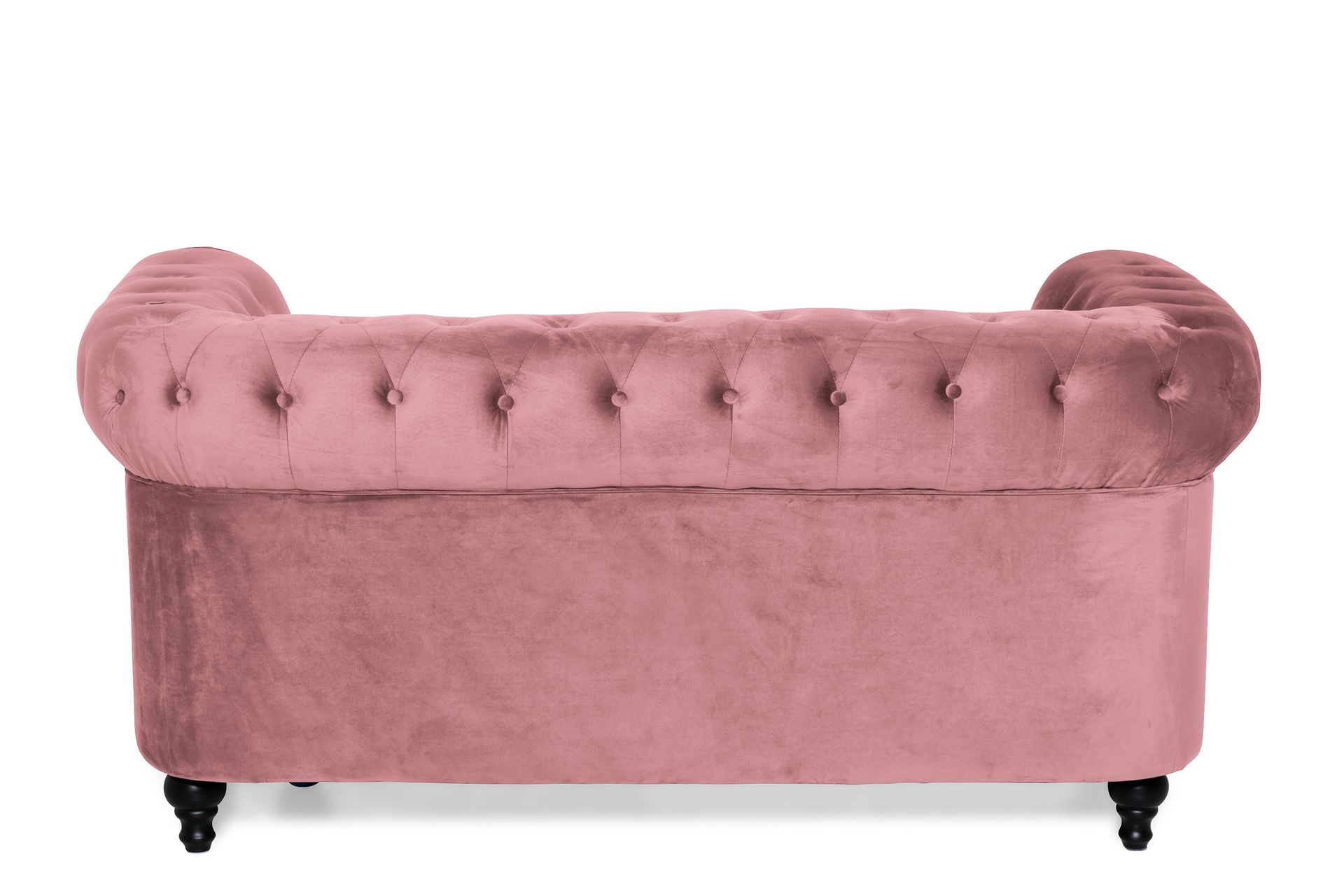 Chesterfield Lyx Fløyelssofa 2-seter - Rostrosa - Møbler - Sofaer - Fløyel sofaer