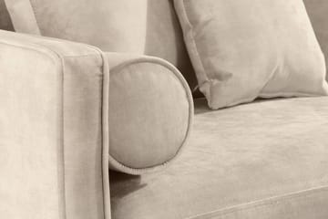 Chowchow 3-seters Fløyelssofa - Beige/Svart - Møbler - Sofaer - Fløyel sofaer