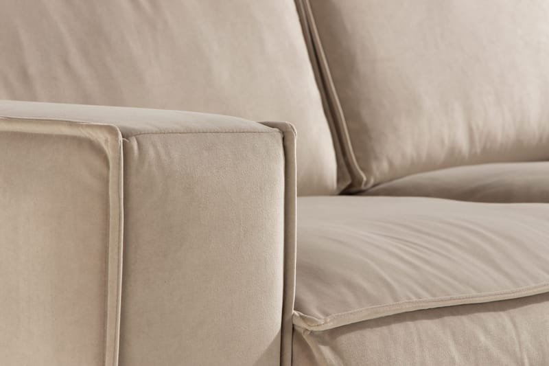 Cloudia Fløyelssofa 2-seters - Beige - Møbler - Sofaer - Fløyel sofaer