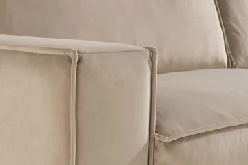 Cloudia Fløyelssofa 4-seters - Beige - Møbler - Sofaer - Fløyel sofaer