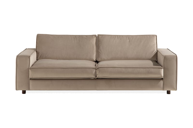 Cloudia Fløyelssofa 4-seters - Beige - Fløyel sofaer - 4 seter sofa