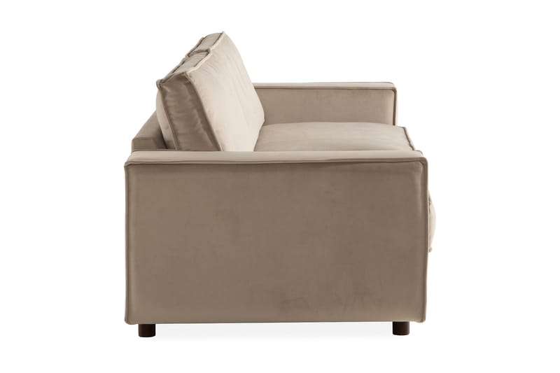 Cloudia Fløyelssofa 4-seters - Beige - Fløyel sofaer - 4 seter sofa