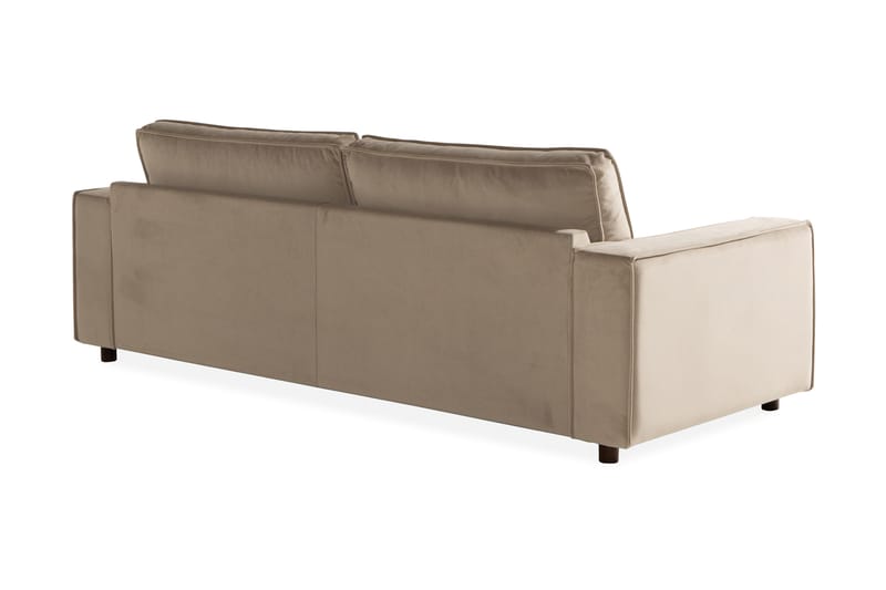 Cloudia Fløyelssofa 4-seters - Beige - Fløyel sofaer - 4 seter sofa