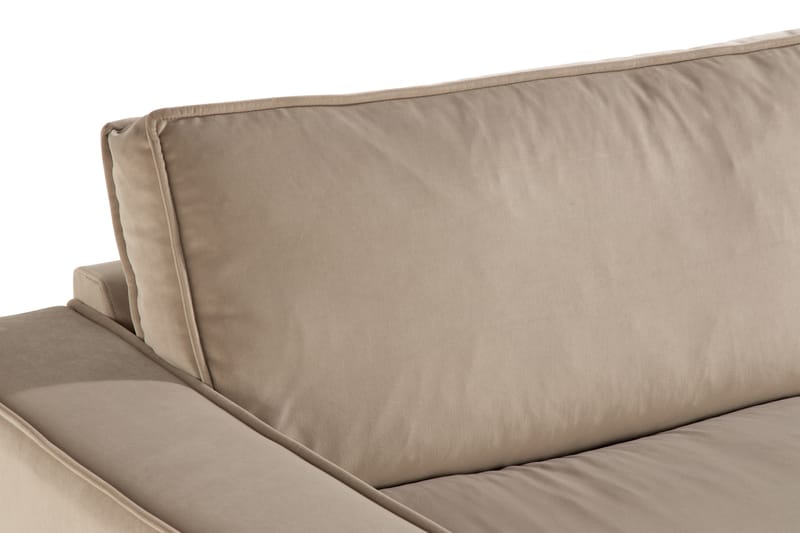 Cloudia Fløyelssofa 4-seters - Beige - Fløyel sofaer - 4 seter sofa