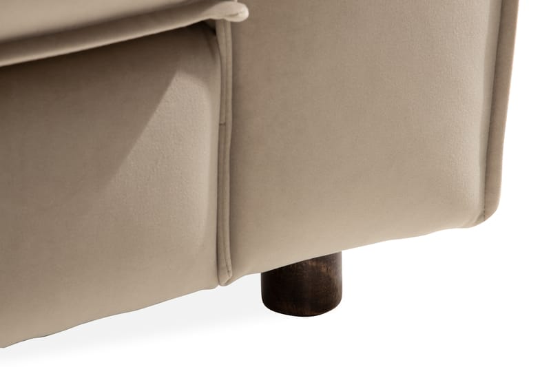 Cloudia Fløyelssofa 4-seters - Beige - Fløyel sofaer - 4 seter sofa