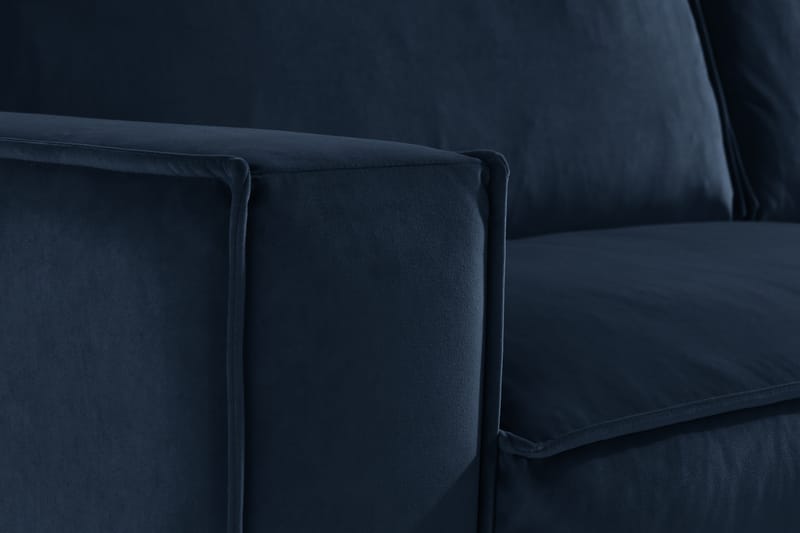 Cloudia Fløyelssofa 4-seters - Blå - Møbler - Sofaer - Fløyel sofaer