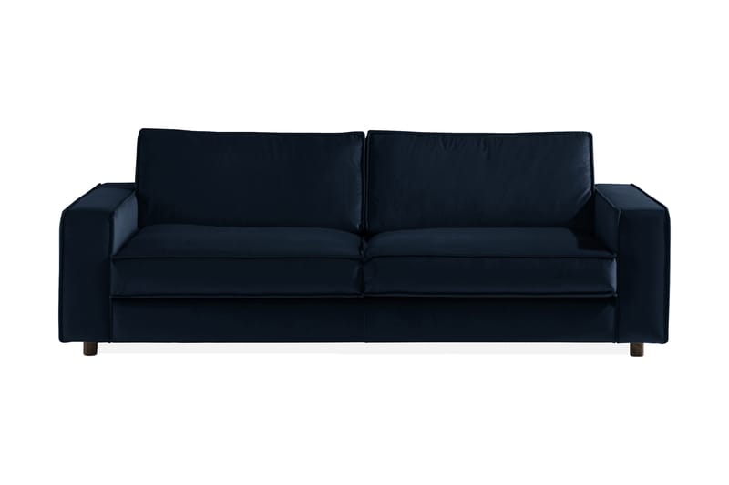 Cloudia Fløyelssofa 4-seters - Blå - Fløyel sofaer - 4 seter sofa