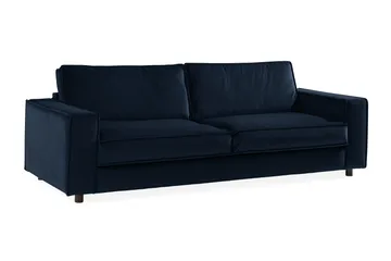 Cloudia Fløyelssofa 4-seters - Blå - Møbler - Sofaer - Fløyel sofaer
