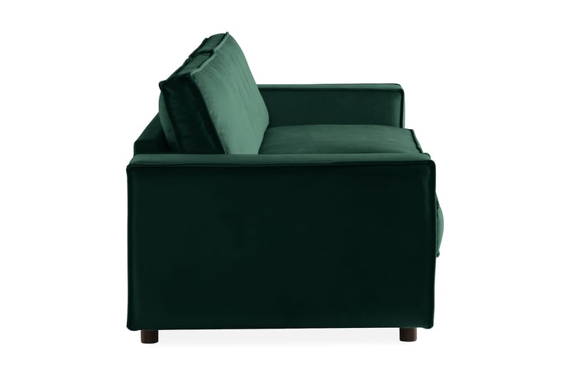 Cloudia Fløyelssofa 4-seters - Grønn - Fløyel sofaer - 4 seter sofa