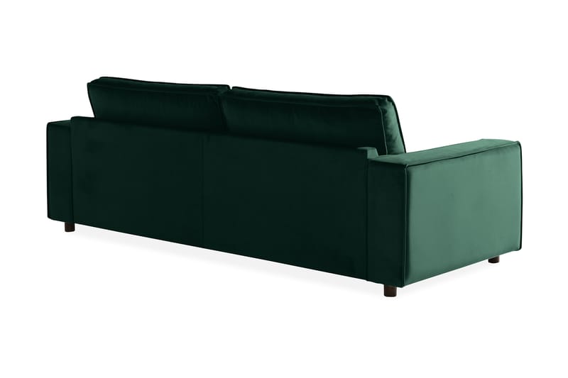 Cloudia Fløyelssofa 4-seters - Grønn - Fløyel sofaer - 4 seter sofa