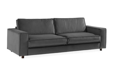 Cloudia Fløyelssofa 4-seters - Lysegrå - Møbler - Sofaer - Fløyel sofaer