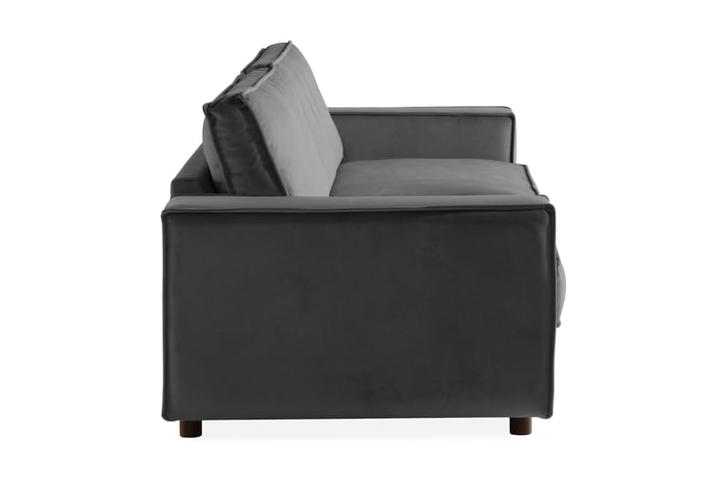 Cloudia Fløyelssofa 4-seters - Lysegrå - Møbler - Sofaer - Fløyel sofaer