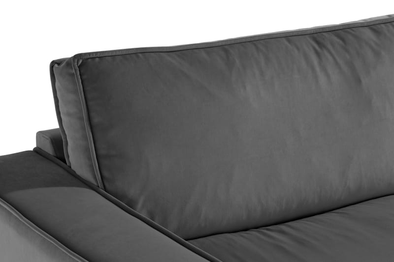 Cloudia Fløyelssofa 4-seters - Lysegrå - Møbler - Sofaer - Fløyel sofaer