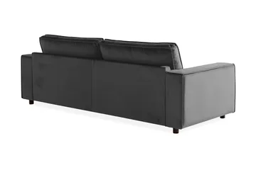 Cloudia Fløyelssofa 4-seters - Lysegrå - Møbler - Sofaer - Fløyel sofaer