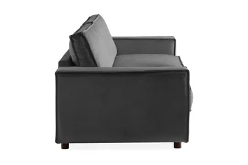 Cloudia Fløyelssofa 4-seters - Lysegrå - Møbler - Sofaer - Fløyel sofaer