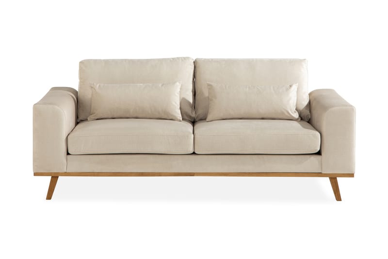 Copenhagen 2-seters Fløyelssofa - Beige - Møbler - Sofaer - Fløyel sofaer