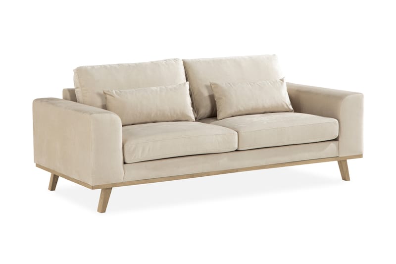 Copenhagen 2-seters Fløyelssofa - Beige - Møbler - Sofaer - Fløyel sofaer