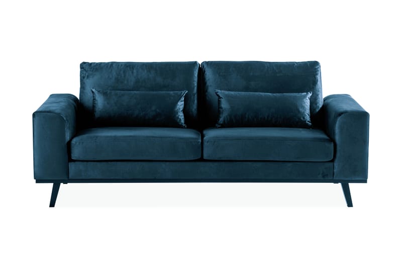 Copenhagen 2-seters Fløyelssofa - Blå - Møbler - Sofaer - Fløyel sofaer