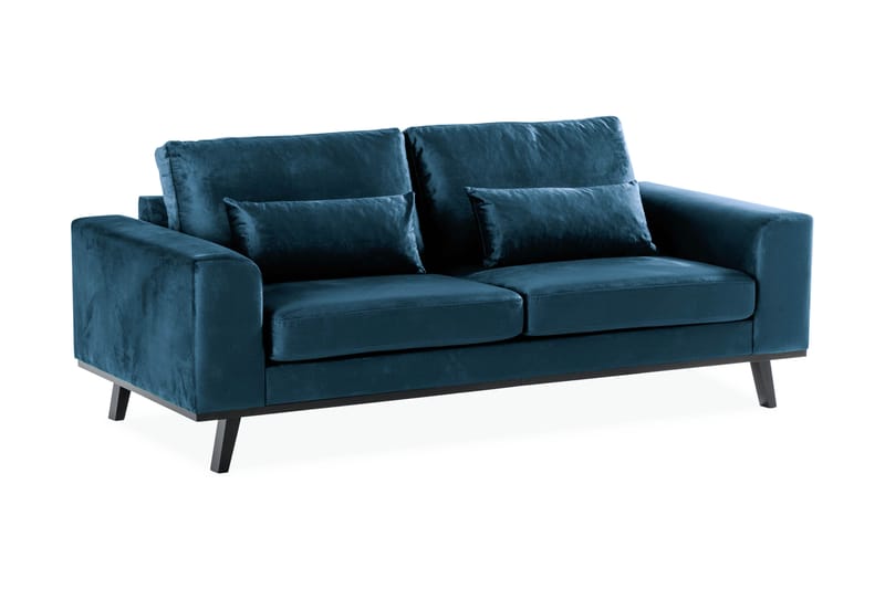 Copenhagen 2-seters Fløyelssofa - Blå - Møbler - Sofaer - Fløyel sofaer