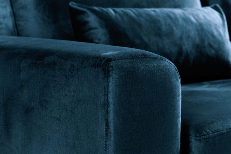 Copenhagen 2-seters Fløyelssofa - Blå - Møbler - Sofaer - Fløyel sofaer