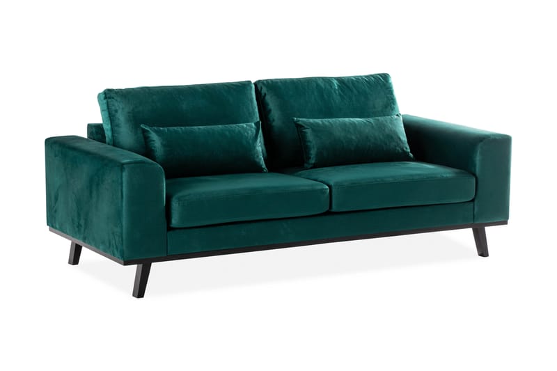 Copenhagen 2-seters Fløyelssofa - Grønn - Møbler - Sofaer - Fløyel sofaer