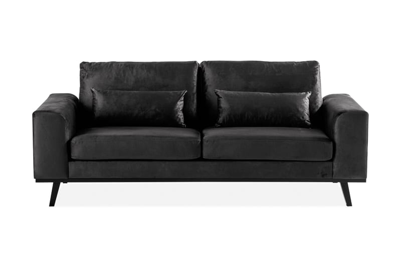 Copenhagen 2-seters Sofa Fløyel - Grå - Fløyel sofaer - 2 seter sofa