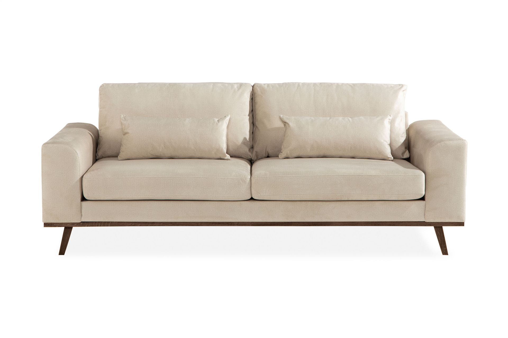 Copenhagen 3-seters Fløyelssofa - Beige - Møbler - Sofaer - Fløyel sofaer