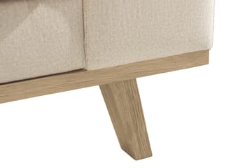 Copenhagen 3-seters Fløyelssofa - Beige - Møbler - Sofaer - Fløyel sofaer