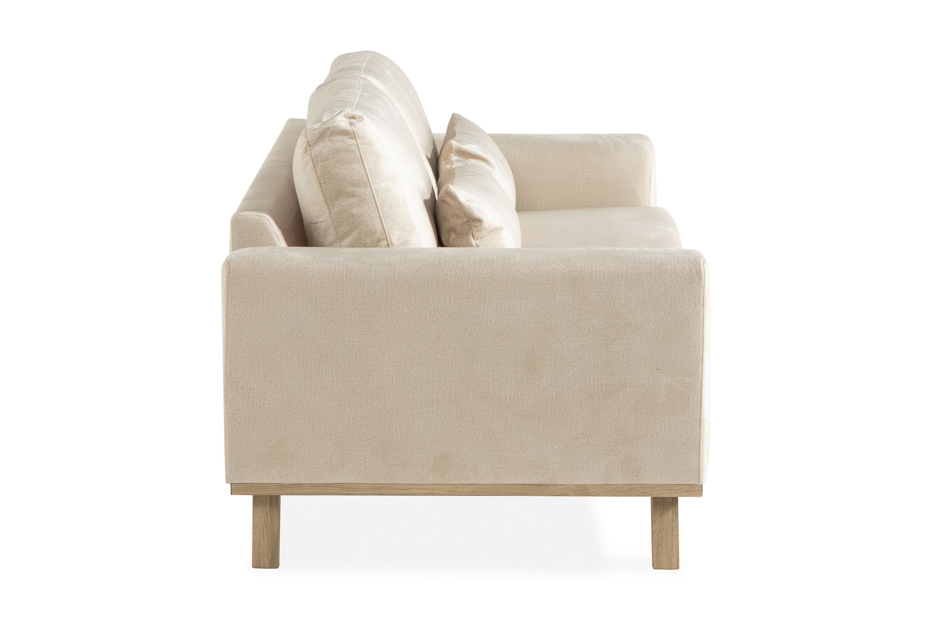 Copenhagen 3-seters Fløyelssofa - Beige - Møbler - Sofaer - Fløyel sofaer