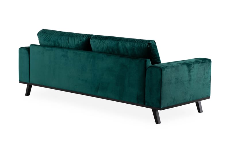 Copenhagen 3-seters Fløyelssofa - Grønn - Møbler - Sofaer - Fløyel sofaer