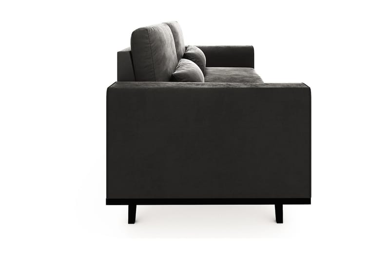 Copenhagen 3-seters Fløyelssofa - Mørk grå - Møbler - Sofaer - Fløyel sofaer
