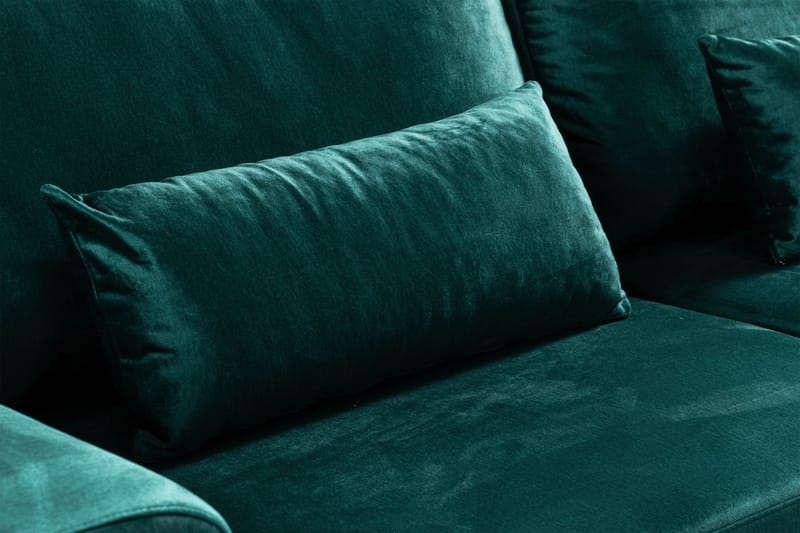 Copenhagen 3-seters Sofa Fløyel - Grønn - Møbler - Sofaer - Fløyel sofaer