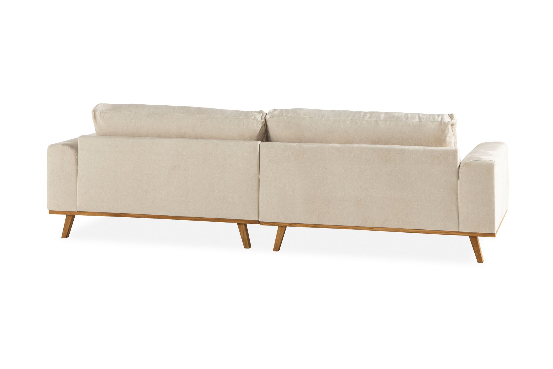 Copenhagen 4-seters Fløyelssofa - Beige - Møbler - Sofaer - Fløyel sofaer