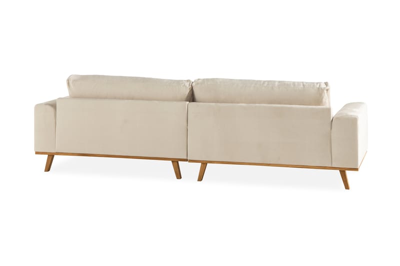 Copenhagen 4-seters Fløyelssofa - Beige - Møbler - Sofaer - Fløyel sofaer