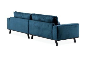 Copenhagen 4-seters Fløyelssofa - Blå - Møbler - Sofaer - Fløyel sofaer