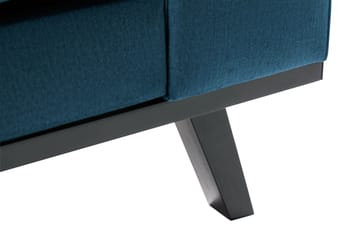 Copenhagen 4-seters Fløyelssofa - Blå - Møbler - Sofaer - Fløyel sofaer