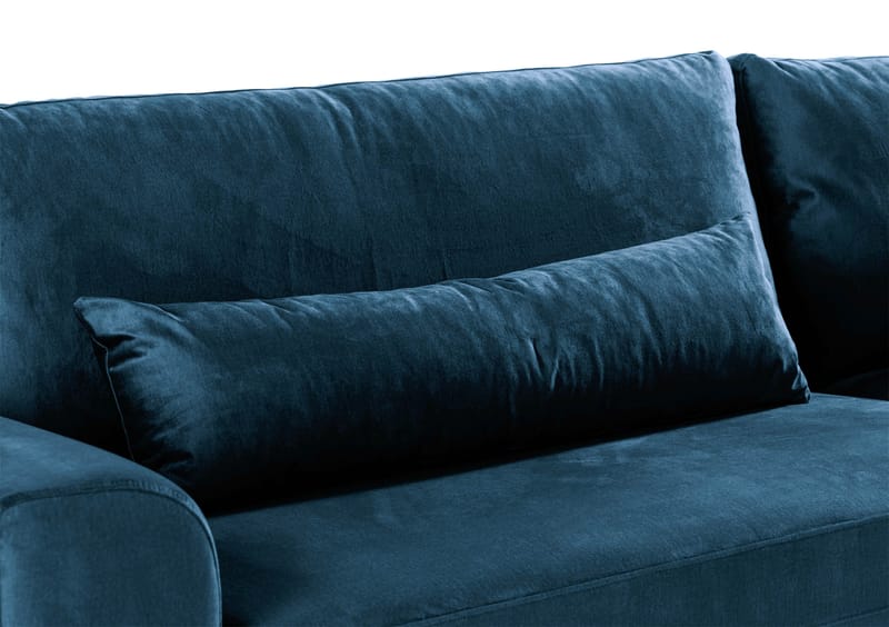 Copenhagen 4-seters Fløyelssofa - Blå - Møbler - Sofaer - Fløyel sofaer