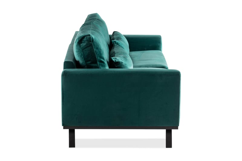 Copenhagen 4-seters Fløyelssofa - Grønn - Møbler - Sofaer - Fløyel sofaer