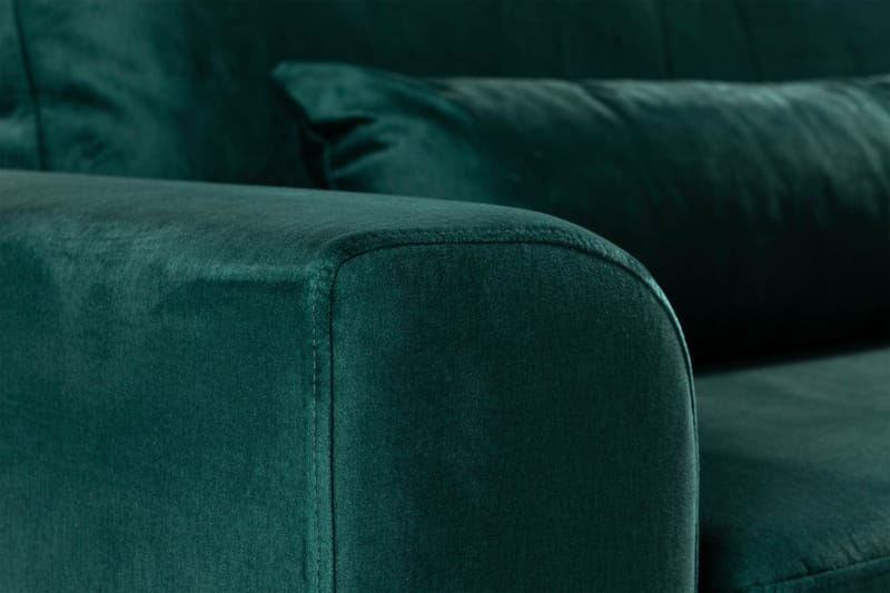 Copenhagen 4-seters Fløyelssofa - Grønn - Møbler - Sofaer - Fløyel sofaer
