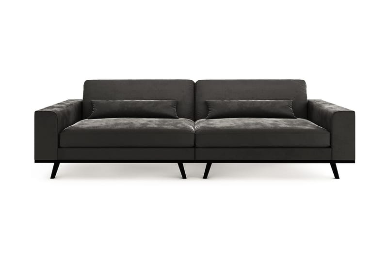 Copenhagen 4-seters Fløyelssofa - Mørk grå - Møbler - Sofaer - Fløyel sofaer