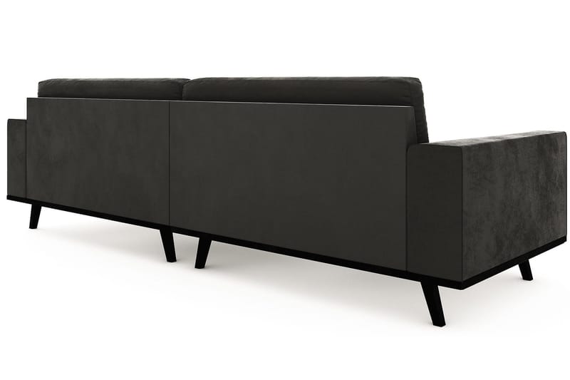 Copenhagen 4-seters Fløyelssofa - Mørk grå - Møbler - Sofaer - Fløyel sofaer