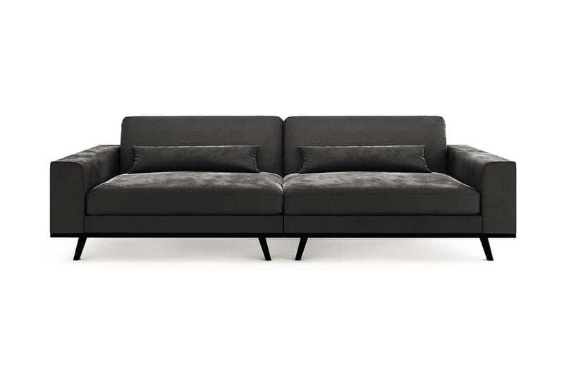 Copenhagen 4-seters Fløyelssofa - Mørk grå - Møbler - Sofaer - Fløyel sofaer