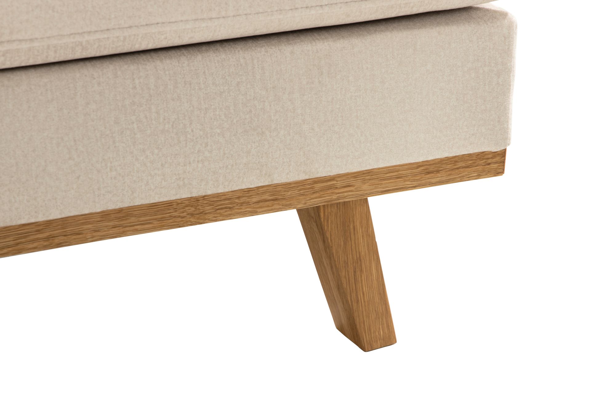 Copenhagen 5-seters Høyrevendt U-formet Large Sofa med Divan og Sjeselong i Fløyel - Beige - Møbler - Sofaer - Fløyel sofaer