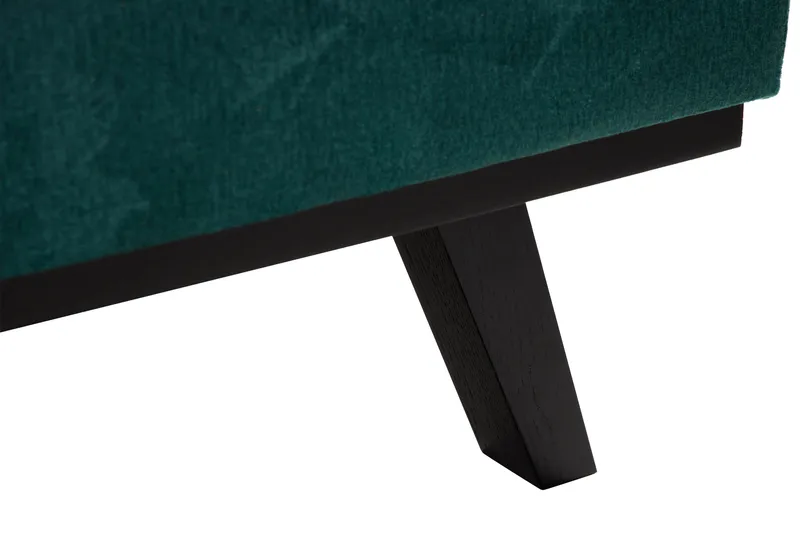 Copenhagen 5-seters Høyrevendt U-formet Sofa med Divan og Sjeselong i Fløyel - Grønn - Møbler - Sofaer - Fløyel sofaer