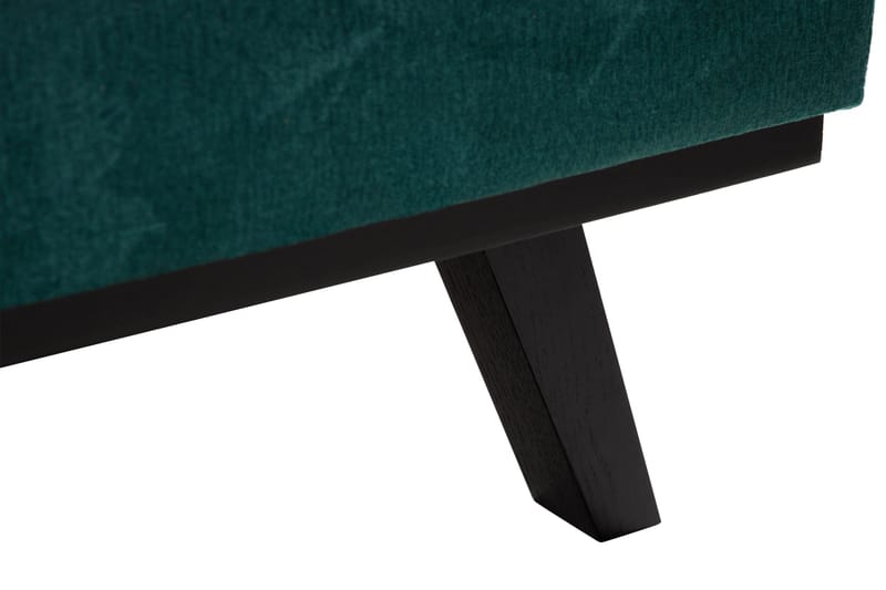 Copenhagen 5-seters Høyrevendt U-formet Sofa med Divan og Sjeselong i Fløyel - Grønn - Møbler - Sofaer - Fløyel sofaer