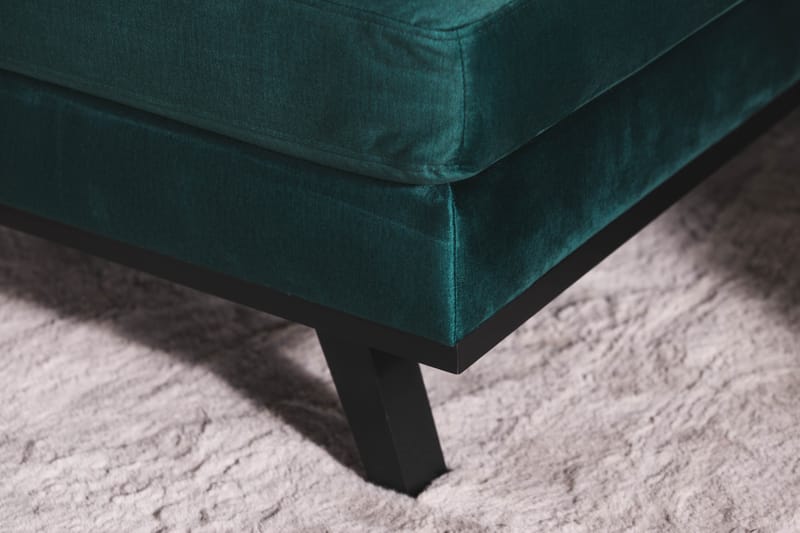 Copenhagen 5-seters Venstrevendt U-formet Sofa med Divan og Sjeselong i Fløyel - Grønn - Møbler - Sofaer - Fløyel sofaer