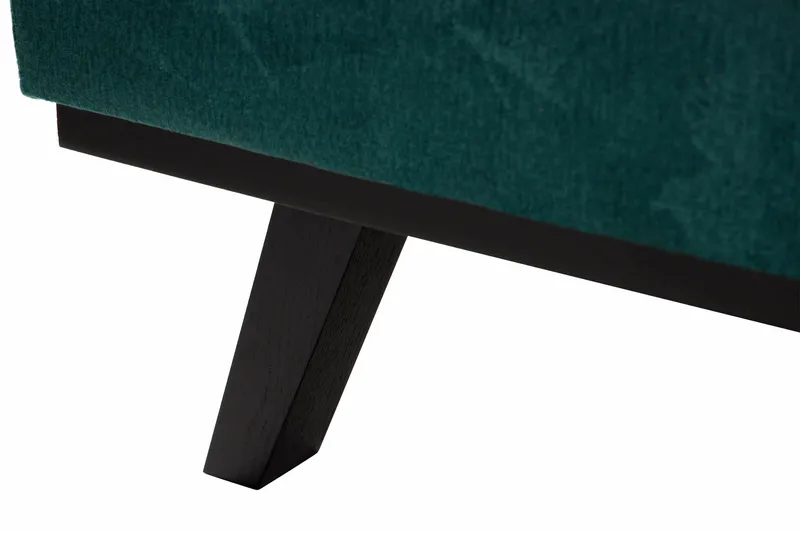 Copenhagen 5-seters Venstrevendt U-formet Sofa med Divan og Sjeselong i Fløyel - Grønn - Møbler - Sofaer - Fløyel sofaer