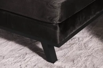 Copenhagen 5-seters Venstrevendt U-formet Sofa med Divan og Sjeselong i Fløyel - Mørk grå - Møbler - Sofaer - Fløyel sofaer