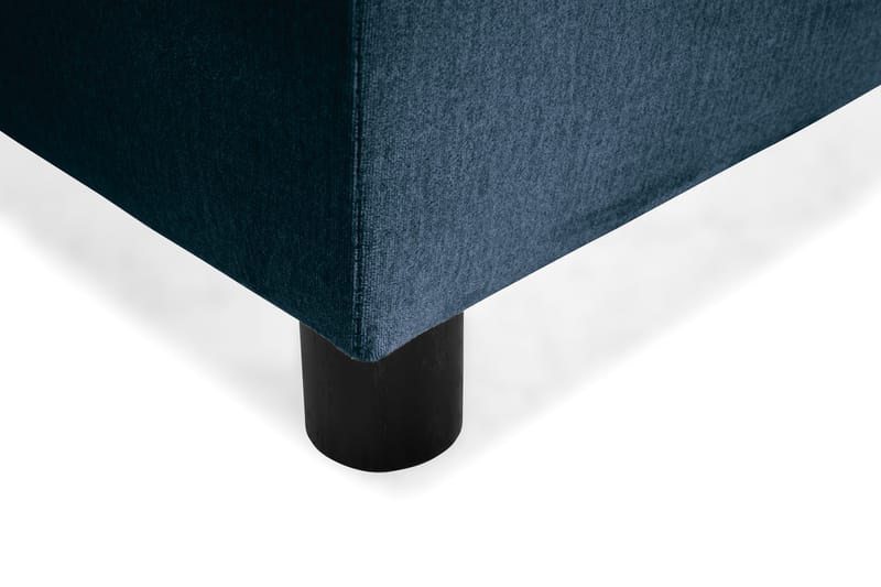 Crazy 4-seters Høyrevendt U-formet Large Sofa med Divan og Sjeselong i Fløyel - Blå - Møbler - Sofaer - U-sofa
