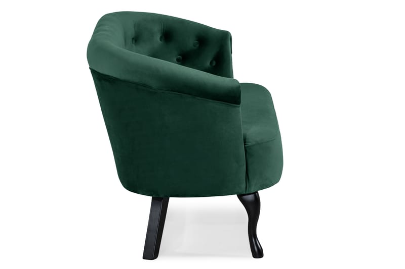 Dahlia Siss Sofa Fløyel - Mørkegrønn - Møbler - Sofaer - Fløyel sofaer